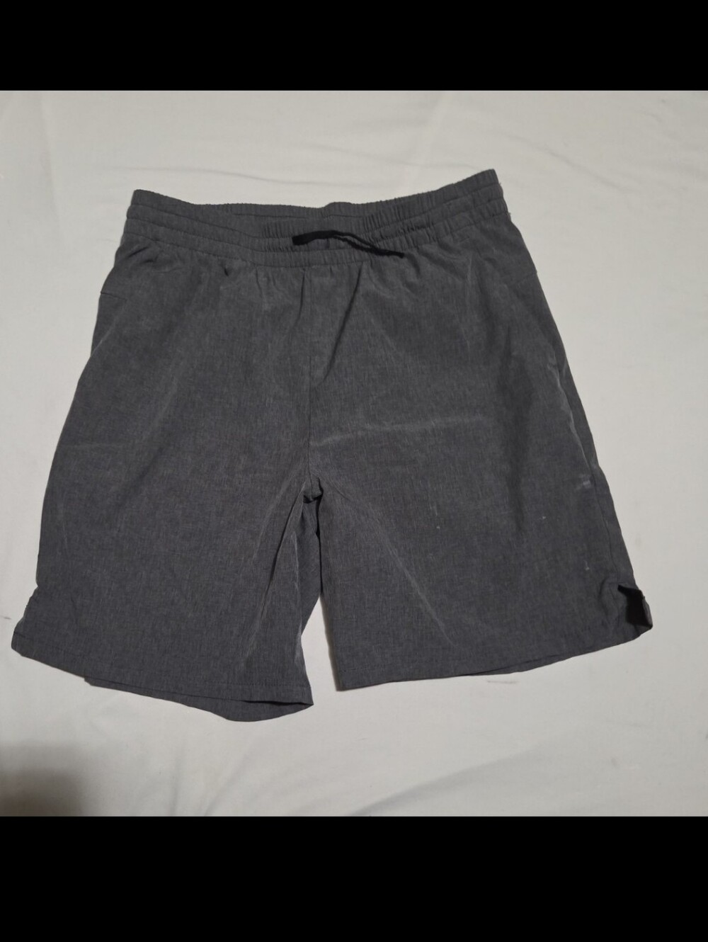 Never not hustling boys XL grey athletic shorts #28